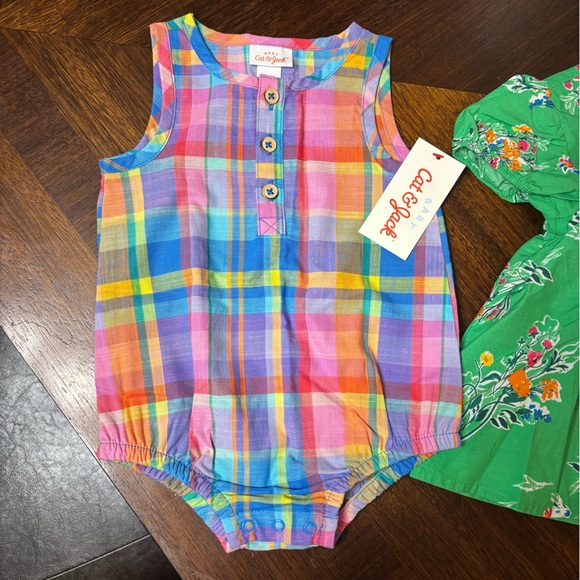 NWT - 2 Cat & Jack Infant Rompers - Size 3-6 months - Picture 2 of 9